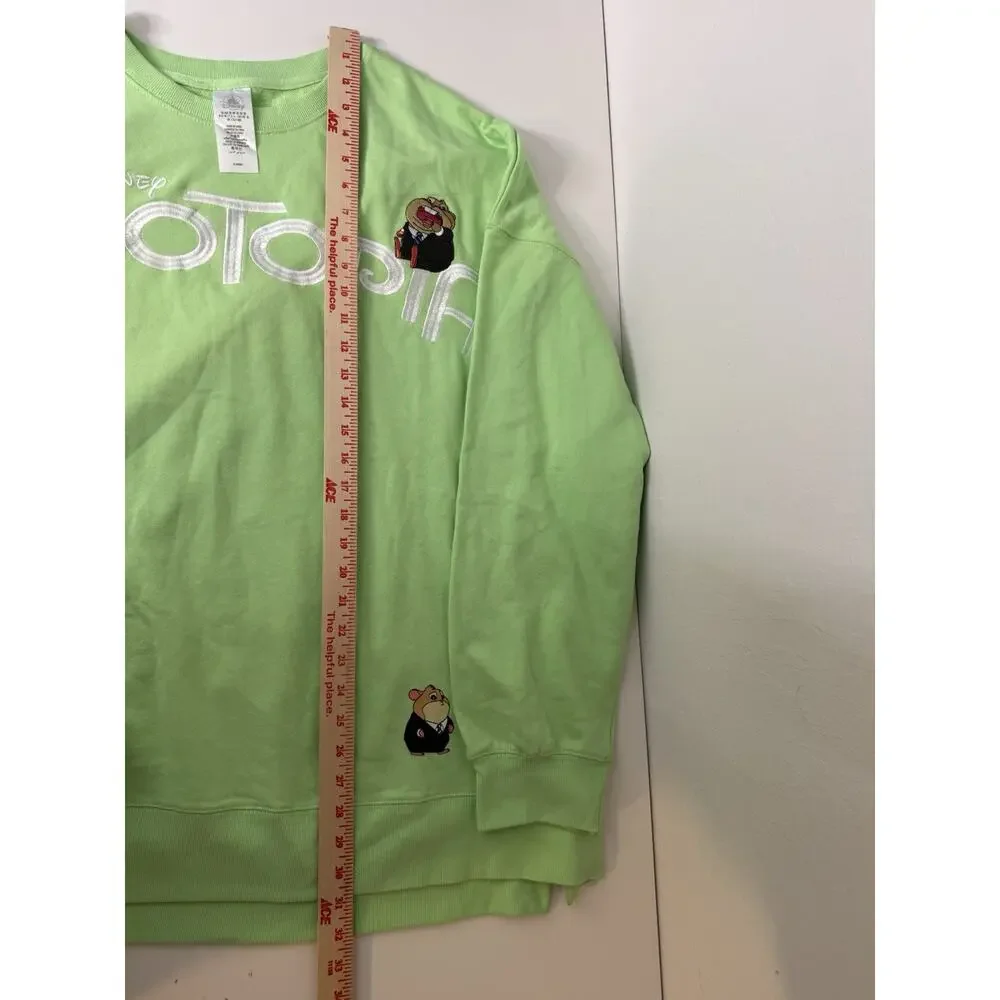 Disneyland Zootopia Nick Wilde Pawpsicle Crewneck Sweatshirt Plus Size 3X Disney